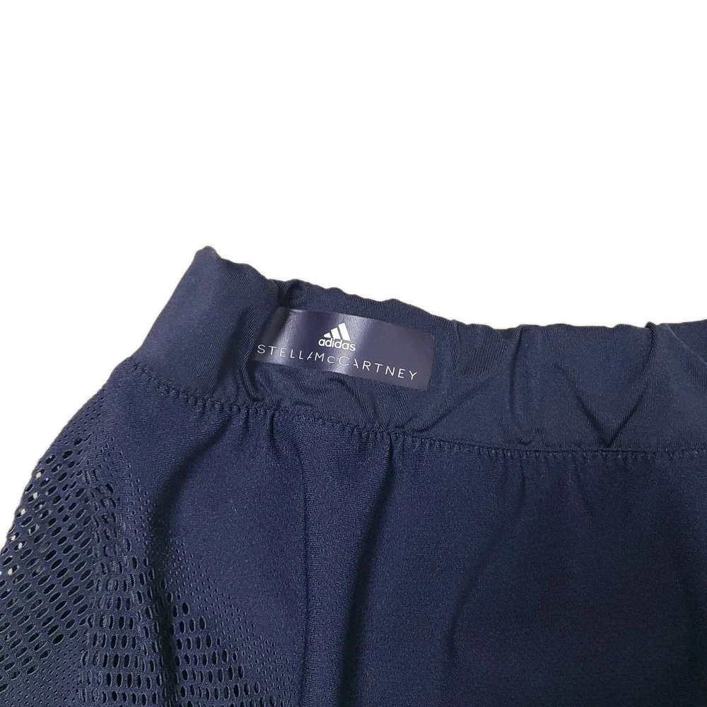 Adidas Stella McCartney Skort L Navy Blue Stretch Athletic‎ Tennis Activewear